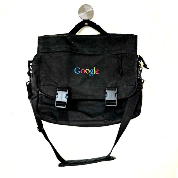 Authentic Vintage Black Google Nylon Briefcase 2002-2005 - Picture 1 of 9